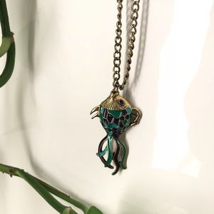 Rainbow fish necklace